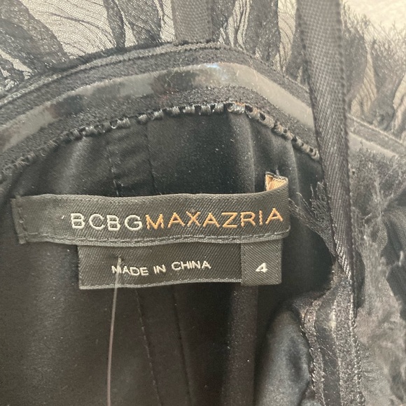 BCBG chiffon strapless dress size 4 knee length - Picture 5 of 5